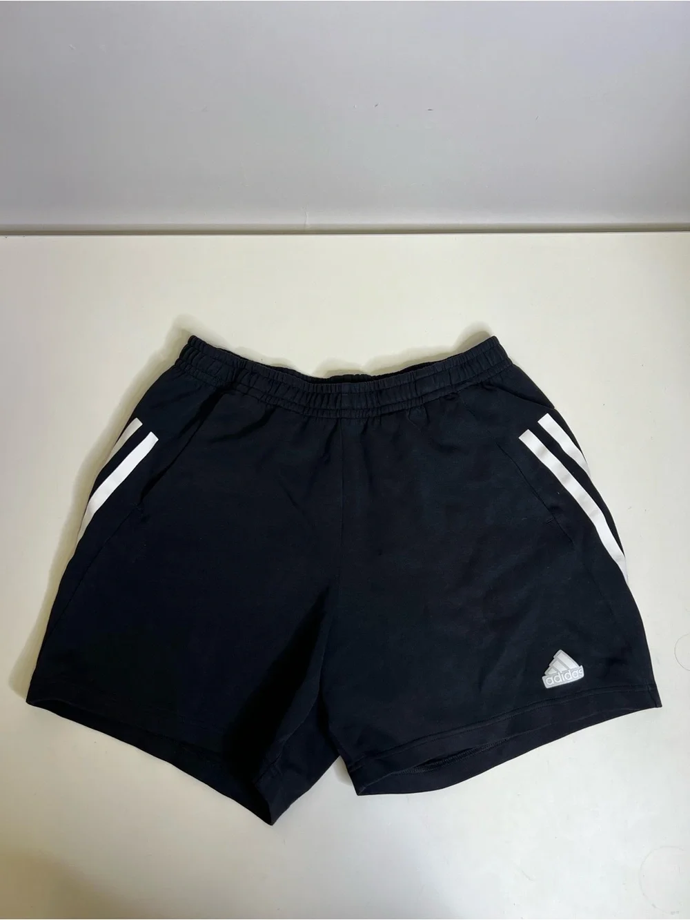 adidas Future Icons 3-STRIPES Shorts Black Athletic - Size Large